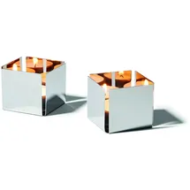 philippi Teelichthalter 2er Set Höhe 6 cm Breite 7 cm