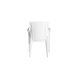 PROGARDEN Eden Stapelstuhl 55 x 46 x 91 cm weiß 4er Set
