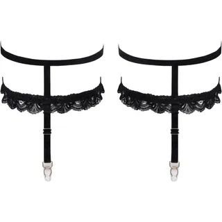 Cottelli Accessoires Straps-Strumpfband, Schwarz, L/XL