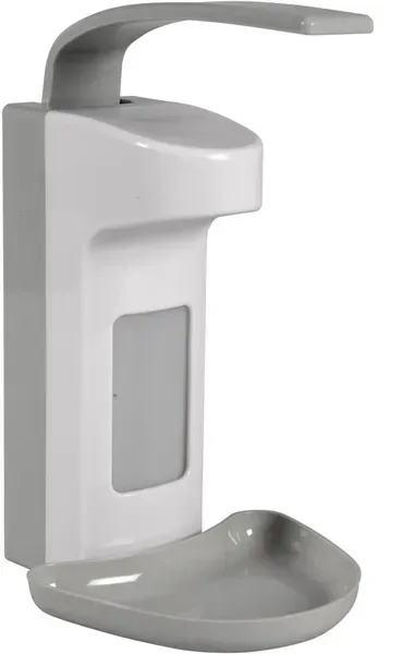 Desinfektionsmittelspender Abena Armhebelspender weiß 500 ml inklusive Leerflasche und Montagematerial