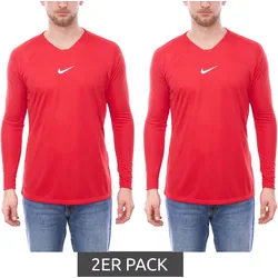 2er Sparpack NIKE Performance Dry Park sportliches Langarm-Shirt mit Dry-Fit Technologie AV2609-657 Rot - XXL