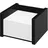 Wedo Zettelbox Black Office schwarz inkl. 500 Notizen weiß,
