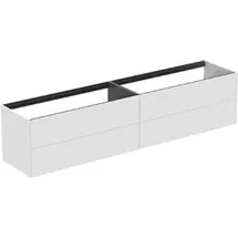 Ideal Standard Conca Waschtisch-Unterschrank T4336Y1 240x50,5x54cm, ohne Waschtisch-Platte, 4 Auszüge, Weiß matt lackiert