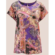 Madeleine Jerseyshirt mit Unikat-Print in ultraviolett multicolor), | Gr.: 42