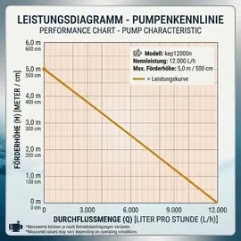 KERRY Teichpumpe 12000 L/H