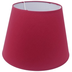 B&S Lampenschirm »Lampenschirm kegelförmig aus Stoff H 16 x Ø 22.5 cm für Tisch - Stehlampen« rot 16 cm