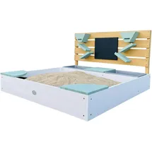 Axi Sandkasten Cato mit Spielwand braun/grün/weiß