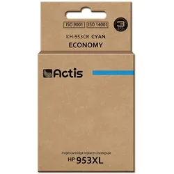 Actis KH-953CR Tintenpatrone (Ersatz für HP 953XL F6U16AE; Prämie; 25ml; cyan),