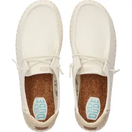 HEYDUDE Hey Dude Mokassins Schnürschuhe Damen, 32303337383132 Weiß 38 EU