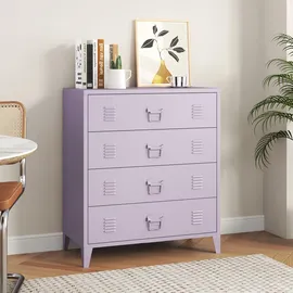 [en.casa] Hämeenlinna Schubladenschrank 80 x 40 x 92 Lila