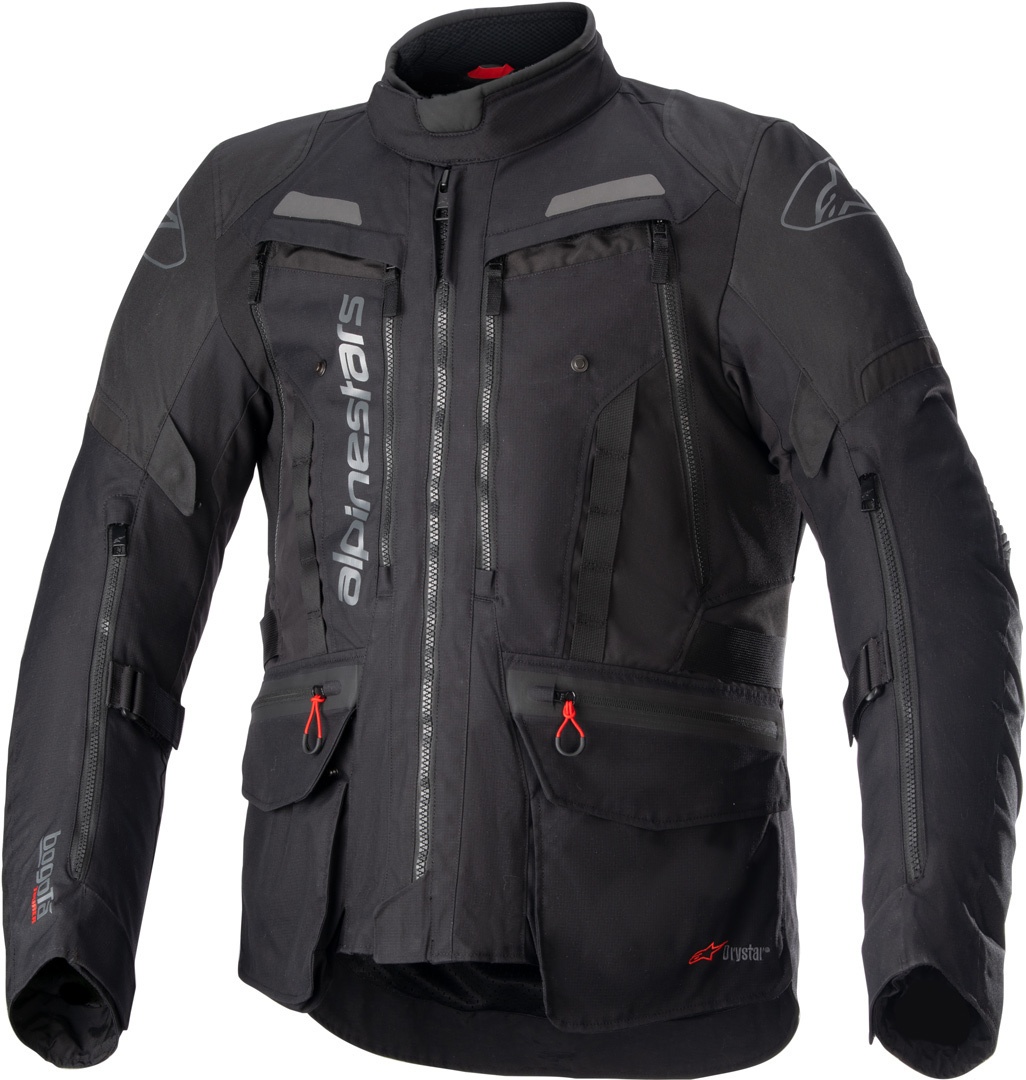 Alpinestars Bogota Pro Drystar® waterdichte motorfiets textiel jas, zwart, XL