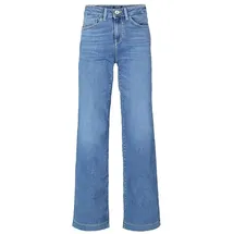 GARCIA Celia 249 Jeans in Mittelblau mit Wide Leg-W31 / L30
