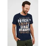 FQ1924 T-Shirt FQWerno Tolles T-Shirt mit modernem Print blau S
