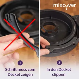 Mixcover Deckelhalter Zubehör-Set für Monsieur Cuisine Connect