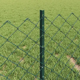 vidaXL Zaun 0,4 x 10 m Grün/Stahl