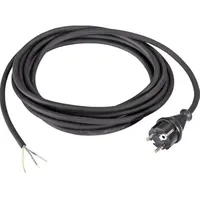 Müller Plastik Anschlussleitung H07RN-F 2x1 mm2 5m sw 1.Seite Konturenstecker