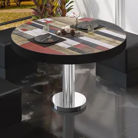 GGM Möbel Bistro Loungetisch Ø 60 x 41 cm Vintage Bunt
