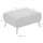 Atlantic Home Collection Hocker Elvis 86 x 43 cm Grau/Schwarz/Weiß