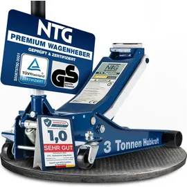 NTG Rangierwagenheber Stahl 75-505 mm blau