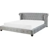 Wasserbett grau 180 x 200 cm CAVAILLON