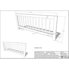 Vipack Hausbett 90 x 200 cm Buche massiv weiß lackiert