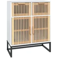VidaXL Sideboard Weiß 60x30x75 cm Holzwerkstoff