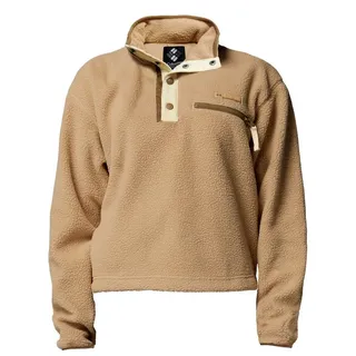 Columbia Helvetia II Cropped Half Snap Sweatshirt Beige S