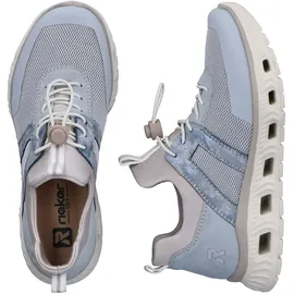 Rieker Damen Slip-On Sneaker Beige/Blau 37