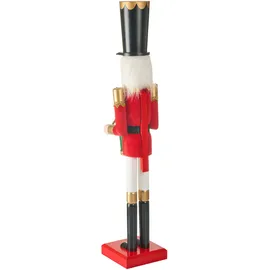 Beliani Nussknacker SVARTAN 90 cm Rot