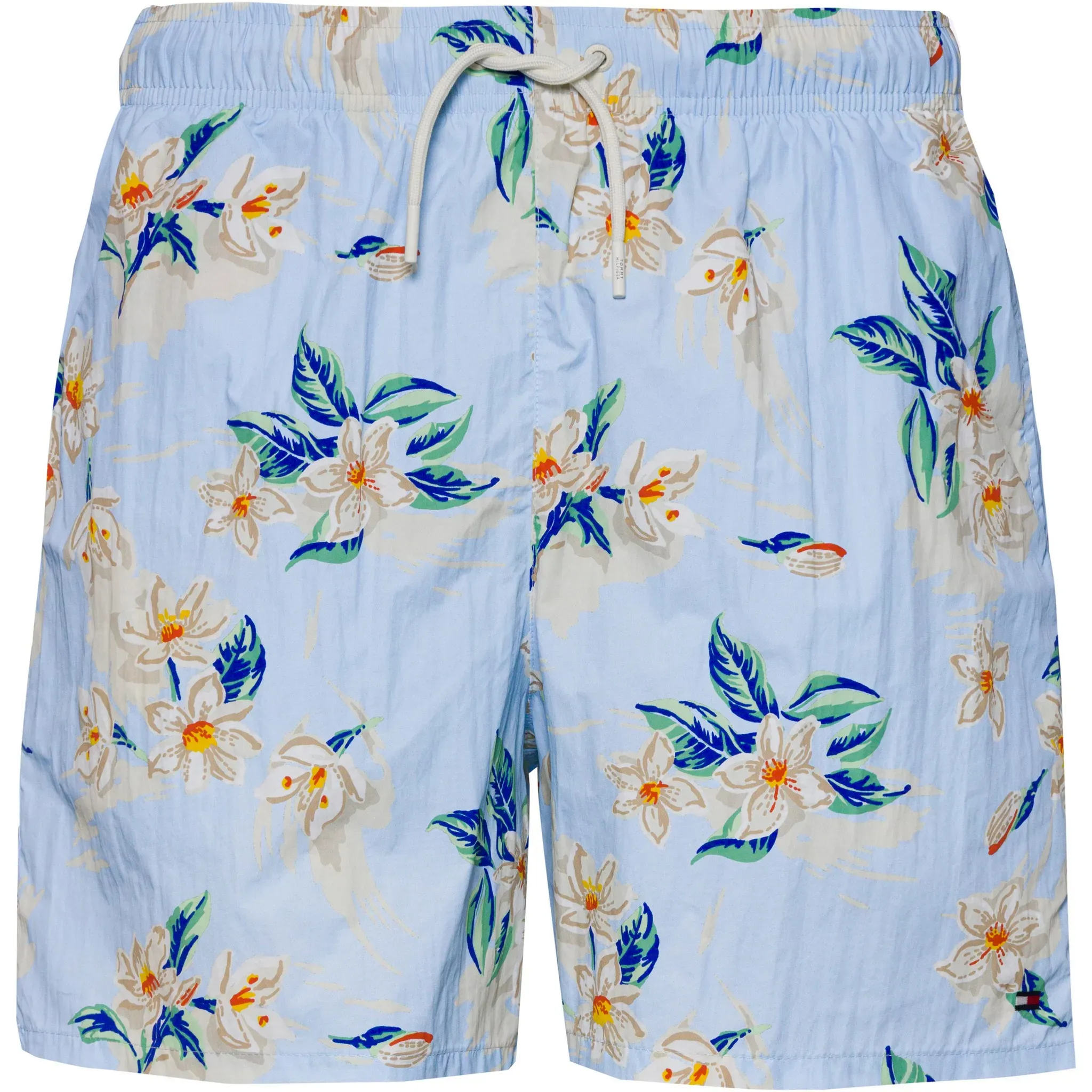 Tommy Hilfiger ESSENTIALS Badehose Herren in tropical floral sweet blue, Größe L - blau