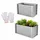 onbest Metall Hochbeet XXL 120 x 60 x 60 cm Silber