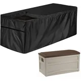 Abdeckung Für Aufbewahrungsboxen Schutzhülle Kissenbox Gartenbox Abdeckung Wasserdicht Gartentruhe Schutzplane Abdeckhaube Witterungsbeständig Ani-UV Auflagenbox Schutzhülle Gartenmöbel Abdeckplane