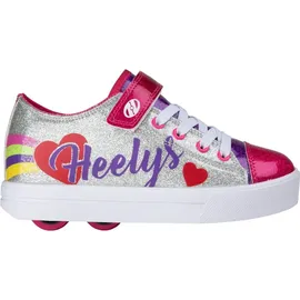 Heelys X2 Snazzy Silver Rainbow Heart - - 34