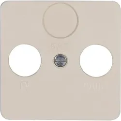 Kopp 348101188 EUROPA - Antennensteckdose TV/RF, Farbe: cremeweiß