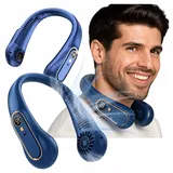 Tragbarer USB-Nackenventilator mit 5 Geschwindigkeitsstufen und LED-Beleuchtung