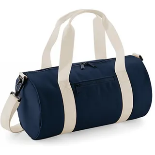 BagBase Mini Barrel Sporttasche (Einheitsgröße) (Marineblau/Off Weiß)