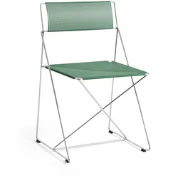 HAY - X-Line Stuhl, Indoor, verchromt / leek green