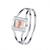 Feminine Tavolino Spangenuhr Damenuhr Stahl Silber Braun Farben Uhr Armbanduhr