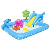 Bestway Kinderpool mit Rutsche Planschbecken Waterplay Aufblasbar Poolrutsche