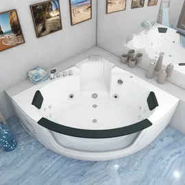 AcquaVapore Whirlpool Eckbadewanne 140 x 140 cm (W05)
