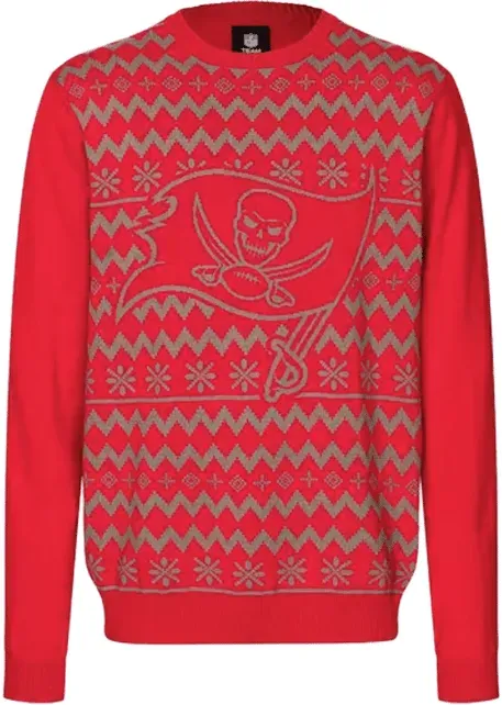 Foco NFL TBB Ugly Christmas Sweatshirt Schwarz