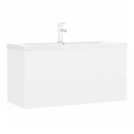 vidaXL Waschbeckenunterschrank 90 x 38,5 x 45 cm Weiß