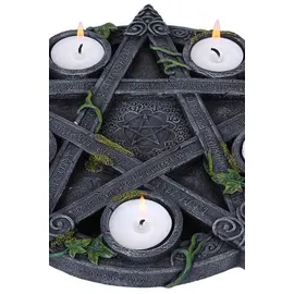 Nemesis Now Teelichthalter Wiccan Pentagram Standard