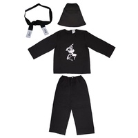 Das Kostümland Kostüm Ninja Samurai Kostüm für Kinder - Tolles Jungenkostüm für Karneval, Mottoparty oder Kindergeburtstag 140