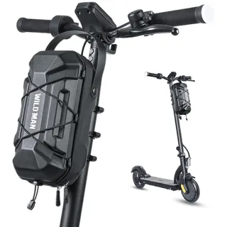 Faireach 3L E Scooter Tasche, Schnellverschluss Roller Tasche mit Mehrfarbige Elastische Kordel, Wasserdicht Große Kapazität Lenkertasche Escooter für Segway, Ninebot, Xiaomi, Mijia
