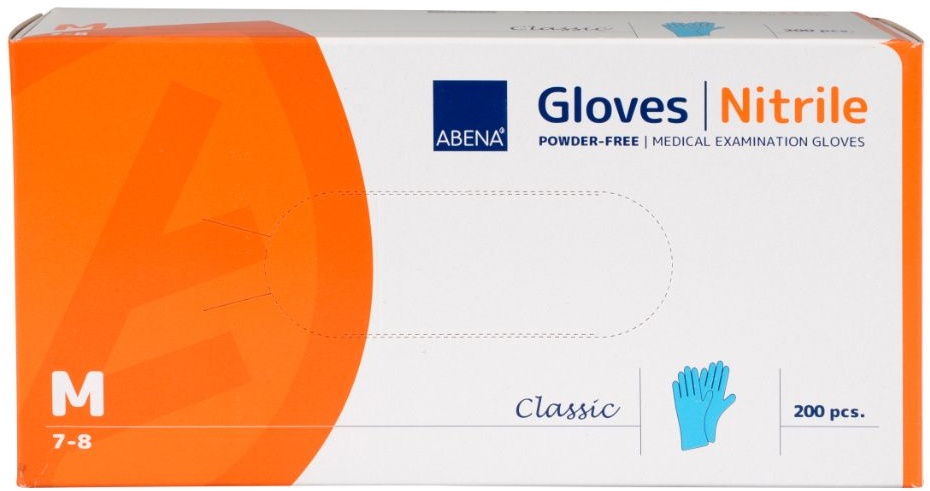 Abena Classic Nitril Handschuhe blau 200 St