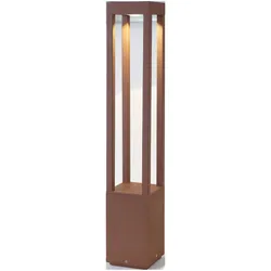 Agra Wegeleuchte rostfarbig LED 9W 3000K 65cm Höhe