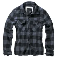 Brandit Textil Brandit Check Hemd, schwarz, S