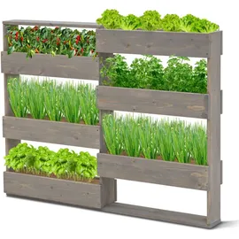 Coemo Vertikalbeet Riga 7 Pflanzkästen 0 x 0 x 0 cm Grau