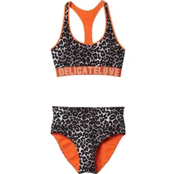 DELICATELOVE Damen Bikini Racerback Bikini Set, BAGUETTE, M